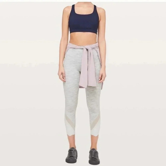 Lululemon Wunder Under Crop II Wee are from Space Mesh Scallop Hem Legging(8/10) - Picture 3 of 11